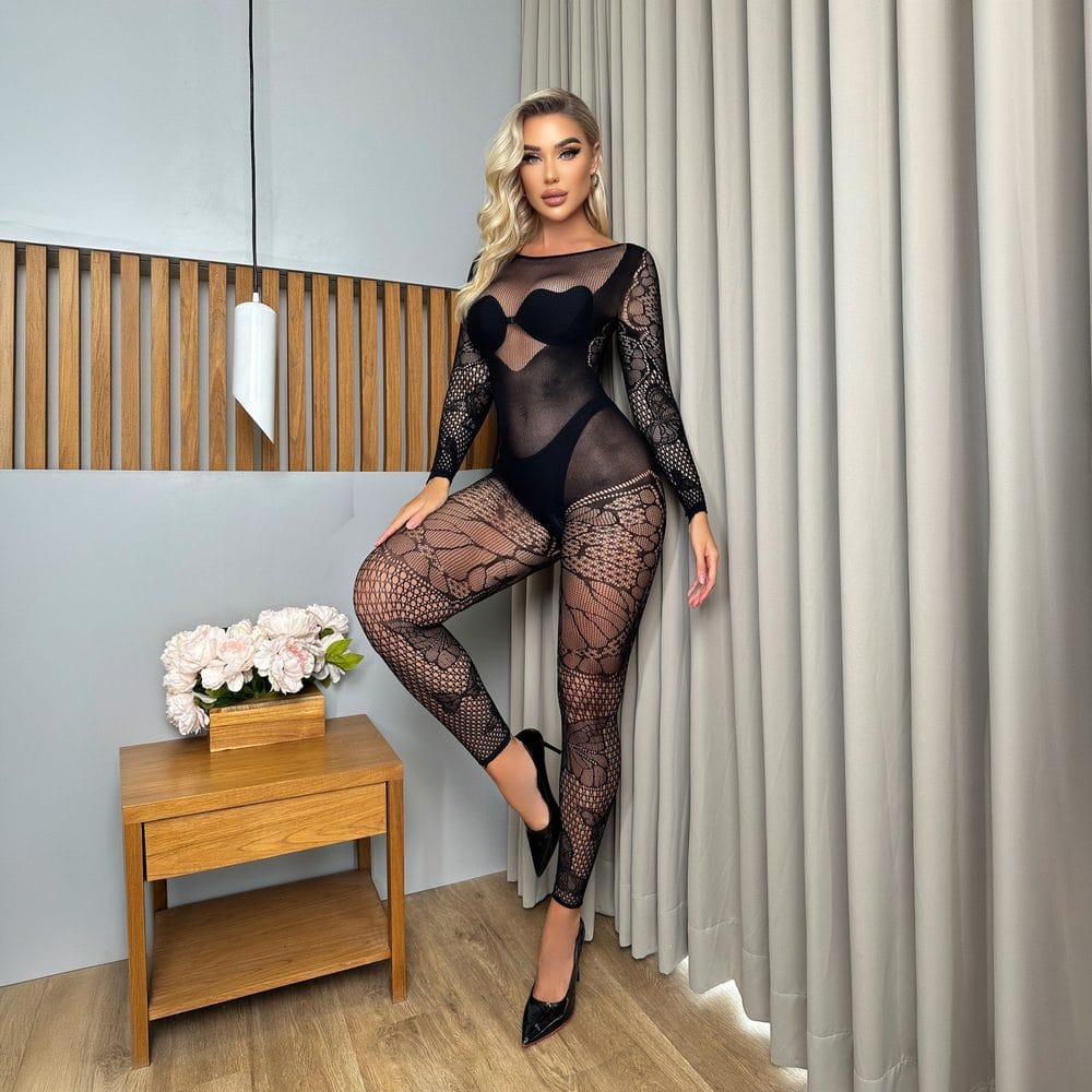 Freya Fishnet Cutout Bodysuit