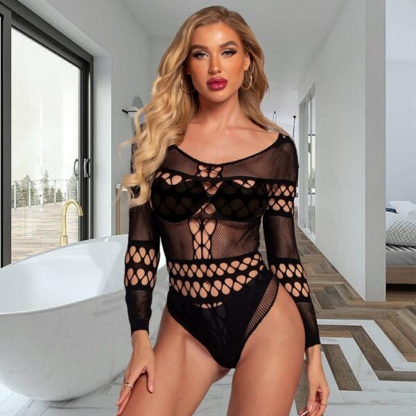 Mira Plus-Size Cutout Long Sleeve