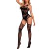 Cutout See-Through Lingerie Sexy Bow Cami Strap Sleeveless detail 5