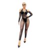 Cutout Bodystocking See-Through Slimming Lingerie - detail