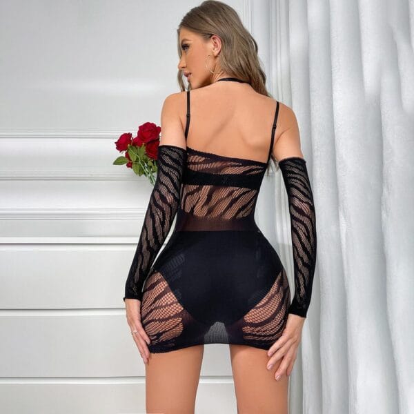 european cutout elegant sexy cami strap lingerie sheer view 4 Cutout Elegant Cami Strap Lingerie Sheer - detail