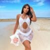 european cutout jacquard cami strap easy access sexy seductive gallianse European Cutout Jacquard Cami Strap Easy-Access Sexy Seductive