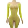 european cutout open crotch sheer seductive cutout pink view 4 Cutout Open-Crotch Sheer Cutout Pink - detail