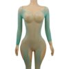 european cutout open crotch sheer seductive cutout pink view 5 Cutout Open-Crotch Sheer Cutout Pink - detail