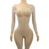 european cutout open crotch sheer seductive cutout pink view 3 Cutout Open-Crotch Sheer Cutout Pink - detail
