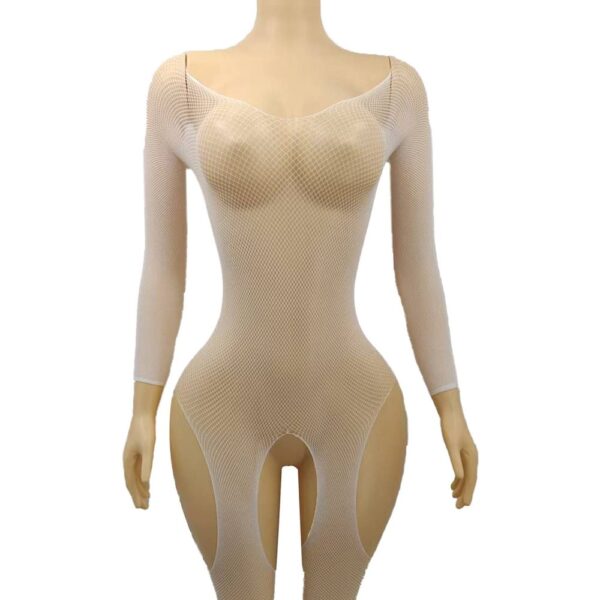 european cutout open crotch sheer seductive cutout pink view 3 Cutout Open-Crotch Sheer Cutout Pink - detail