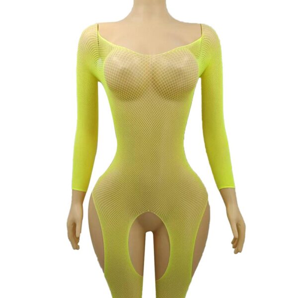 european cutout open crotch sheer seductive cutout pink view 4 Cutout Open-Crotch Sheer Cutout Pink - detail