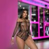european cutout striped rhinestone lingerie sexy seductive view 3 Cutout Striped Rhinestone Lingerie - detail
