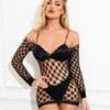 European Elegant Sexy Cami Strap Lingerie Open-Crotch Sheer detail 2