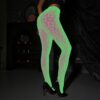 european halloween sexy glow in dark fishnet stockings no crotch view 4 European Halloween Sexy Glow-In-Dark Fishnet Stockings No-Crotch detail 4