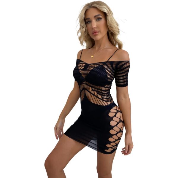 Off-Shoulder Elegant Lingerie Bodysuit - detail
