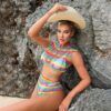 european multicolor bikini sexy lingerie passionate fishnet view 2 Multicolor Bikini Lingerie Passionate Fishnet - detail