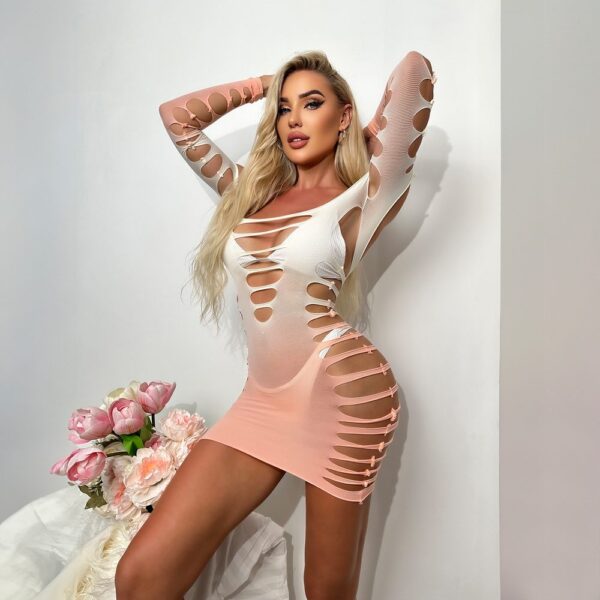 Cutout Gradient Bandeau Dress Lingerie - detail