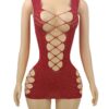 european seductive sexy rhinestone lingerie easy access fishnet view 4 European Seductive Sexy Rhinestone Lingerie Easy-Access Fishnet detail 4