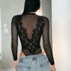 european sexy bodycon bodystocking hot girl nightclub club view 5 Bodycon Bodystocking Nightclub - detail