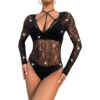 european sexy crystal geometric cami strap bikini lingerie view 5 Crystal Geometric Cami Strap Bikini Lingerie - detail