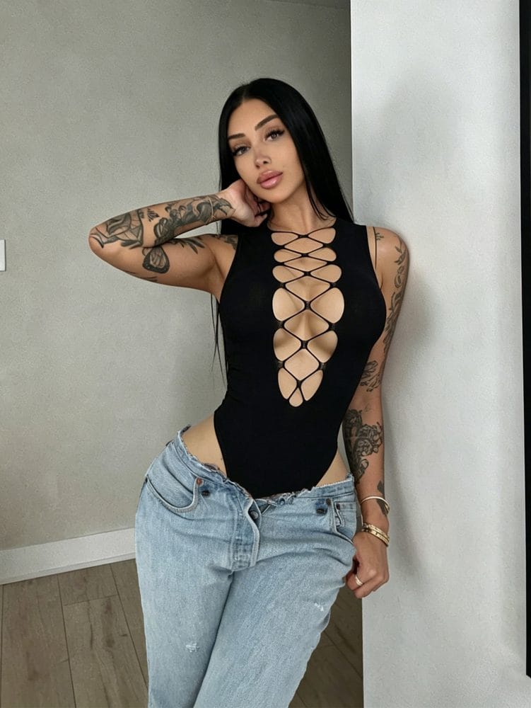 Cutout Bodycon Bodystocking Nightclub