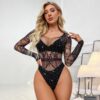 Cutout Crystal Bikini Fishnet Rhinestone - detail
