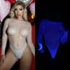 Cutout Glow-In-Dark Bikini Bodystocking Fishnet