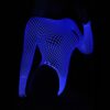 Cutout Glow-In-Dark Bikini Bodystocking Fishnet - detail