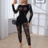 Cutout High-Waist Slim Fit Padded Knit