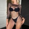 european sexy fishnet lingerie seductive hot girl bodystocking view 3 European Sexy Fishnet Lingerie Seductive Hot Girl Bodystocking detail 3