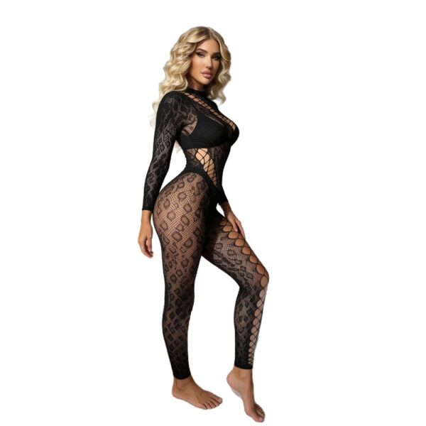 european sexy leopard cutout lingerie passionate seductive view 5 Leopard Cutout Lingerie Passionate - detail