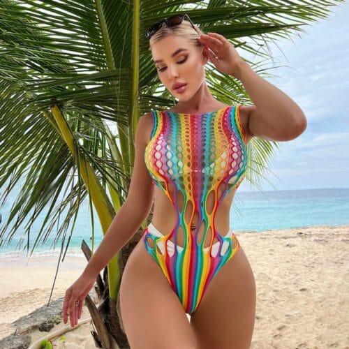 european sexy multicolor lingerie sheer bodycon influencer gallianse Multicolor Lingerie Sheer Bodycon