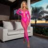 Open-Crotch Leopard Bodysuit Lingerie Passionate