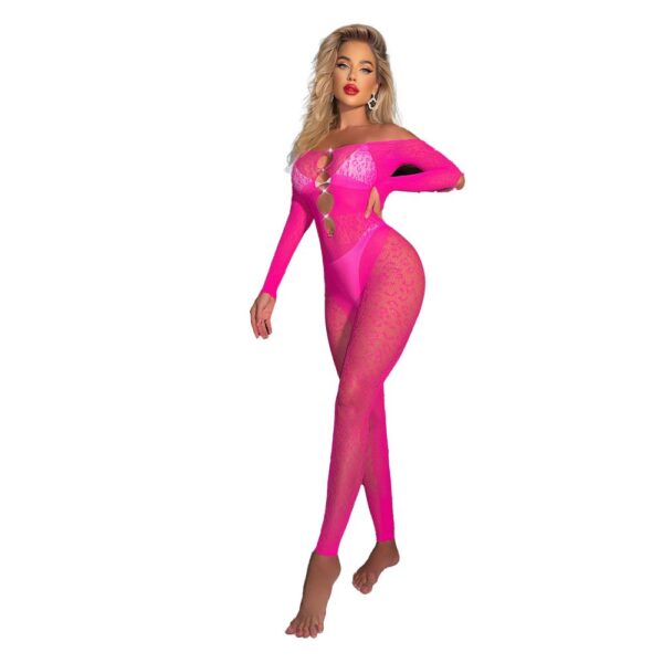 Open-Crotch Leopard Bodysuit Lingerie Passionate - detail
