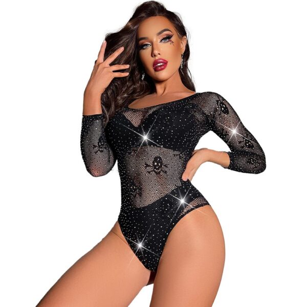 european sexy rhinestone bikini fishnet lingerie passionate view 5 Rhinestone Bikini Fishnet Lingerie Passionate - detail
