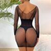 Sheer Cutout Lingerie Plus Size - detail
