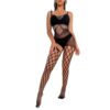 european sexy sensual fishnet cami strap lingerie open crotch view 5 Sensual Fishnet Cami Strap Lingerie Open-Crotch - detail