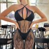 Sleeveless Cross Cami Strap Lingerie - detail