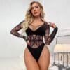 european sheer bodysuit lingerie easy access sensual flirty gallianse Sheer Bodysuit Lingerie Sensual