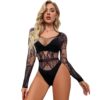european sheer bodysuit lingerie easy access sensual flirty view 5 Sheer Bodysuit Lingerie Sensual - detail