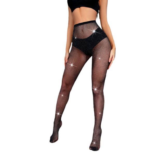 Slimming Cutout Fishnet Tights Stockings - detail
