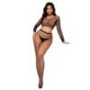 Fishnet Set High-Waist Fishnet Tights 2-Piece Set - detail