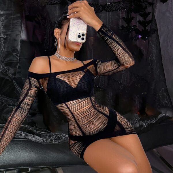 Halloween Cosplay Arm Sleeves Lingerie Nightclub - detail