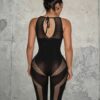 hot girl cutout fishnet high waist slim fit padded bodystocking view 5 Hot Girl Cutout Fishnet High-Waist Slim Fit Padded Bodystocking detail 5