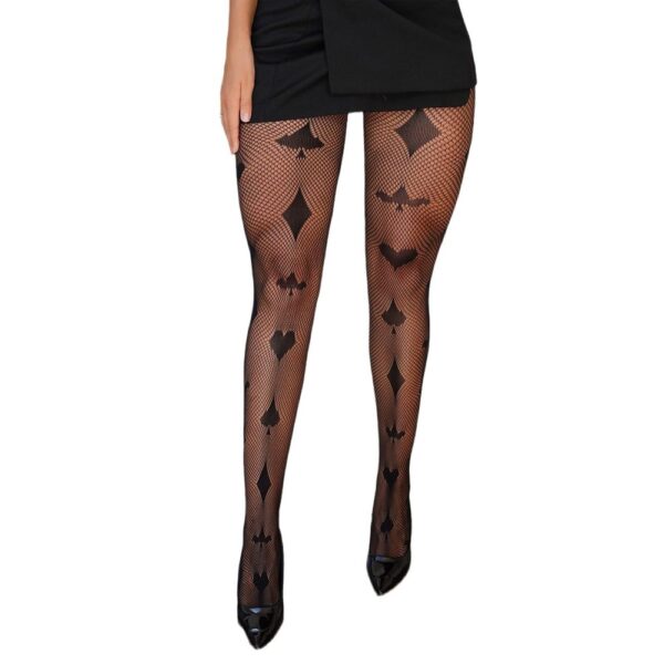 Hot Girl Fishnet Sexy Heart Pantyhose detail 5