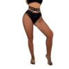 Influencer Sexy Lace Fishnet Cross Stockings Pantyhose detail 5
