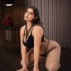 plus size european cutout fishnet cross cami strap easy access view 3 Plus Size Cutout Fishnet Cross Cami Strap - detail