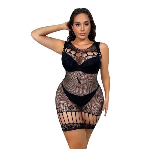 Plus Size European Sexy Cutout Plus Size Lingerie Seductive detail 5