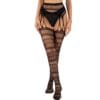 plus size seductive jacquard fishnet slimming cami strap bodysuit view 5 Plus Size Jacquard Fishnet Slimming Cami Strap Bodysuit - detail