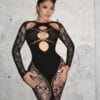 Resort Cutout High-Waist Slim Fit Padded Bodystocking