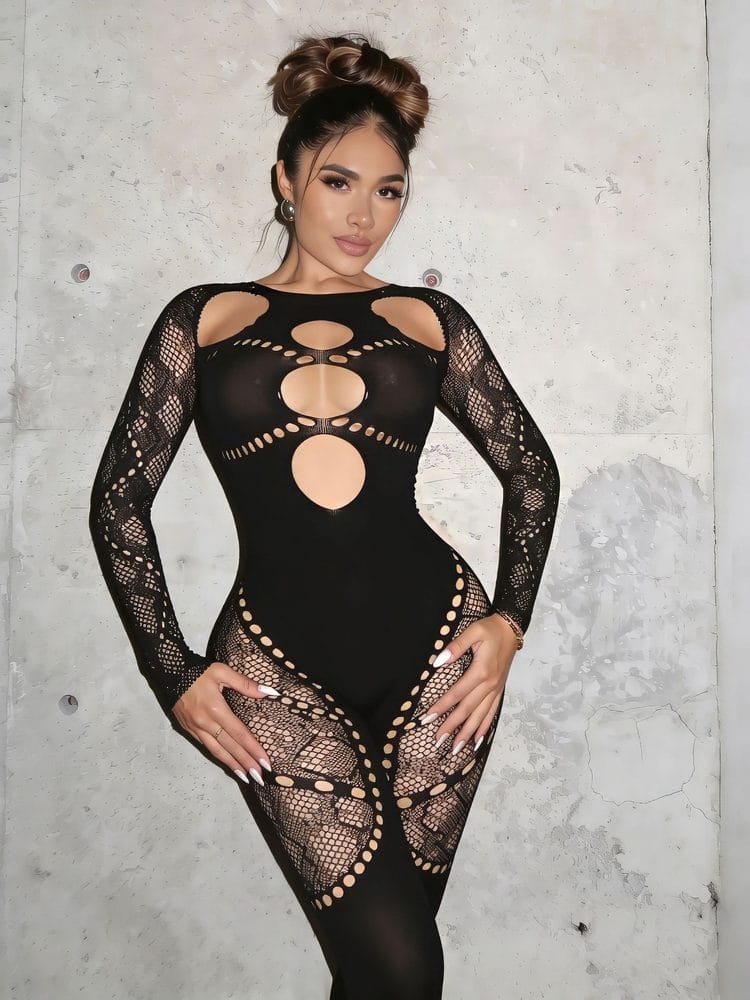 Resort Cutout High-Waist Slim Fit Padded Bodystocking