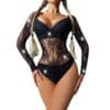 rhinestone bodysuit bikini lingerie seductive view 5 Rhinestone Bodysuit Bikini Lingerie - detail