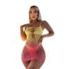 seductive cutout gradient bandeau dress lingerie sexy view 5 Cutout Gradient Bandeau Dress Lingerie - detail