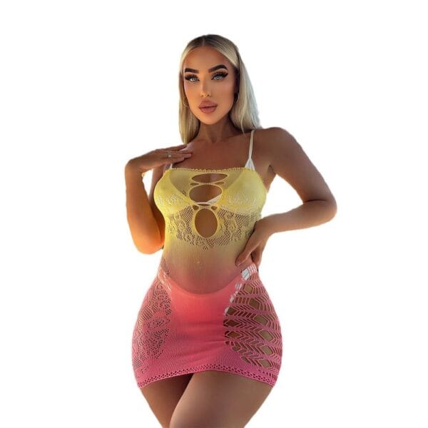 seductive cutout gradient bandeau dress lingerie sexy view 5 Cutout Gradient Bandeau Dress Lingerie - detail